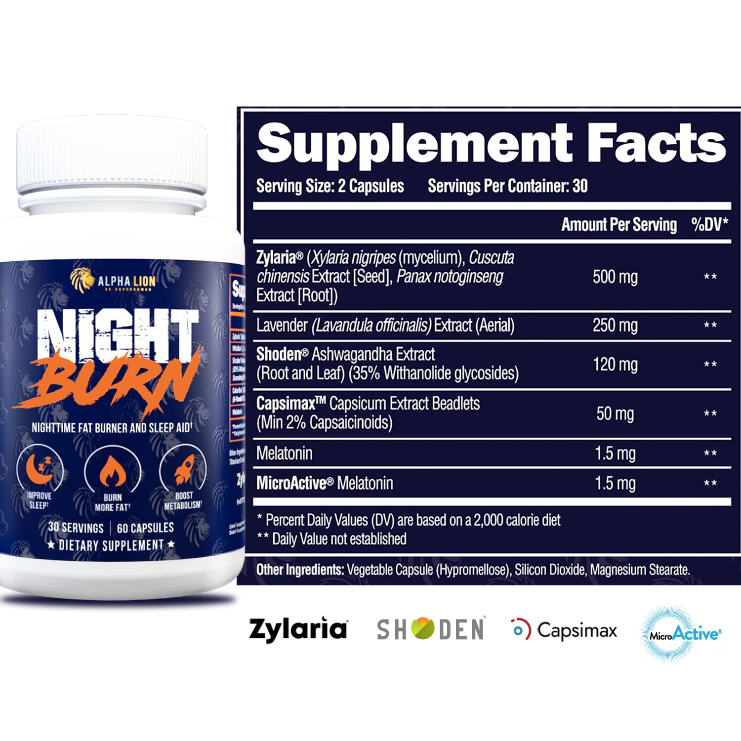 Night Burn helps with sleep support and cortisol management