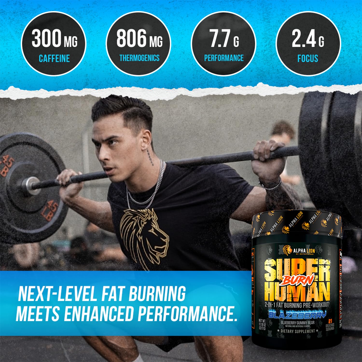 Burn ingredients label showing transparency