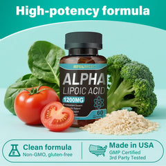 Close-up of capsules illustrating 60 capsules per bottle