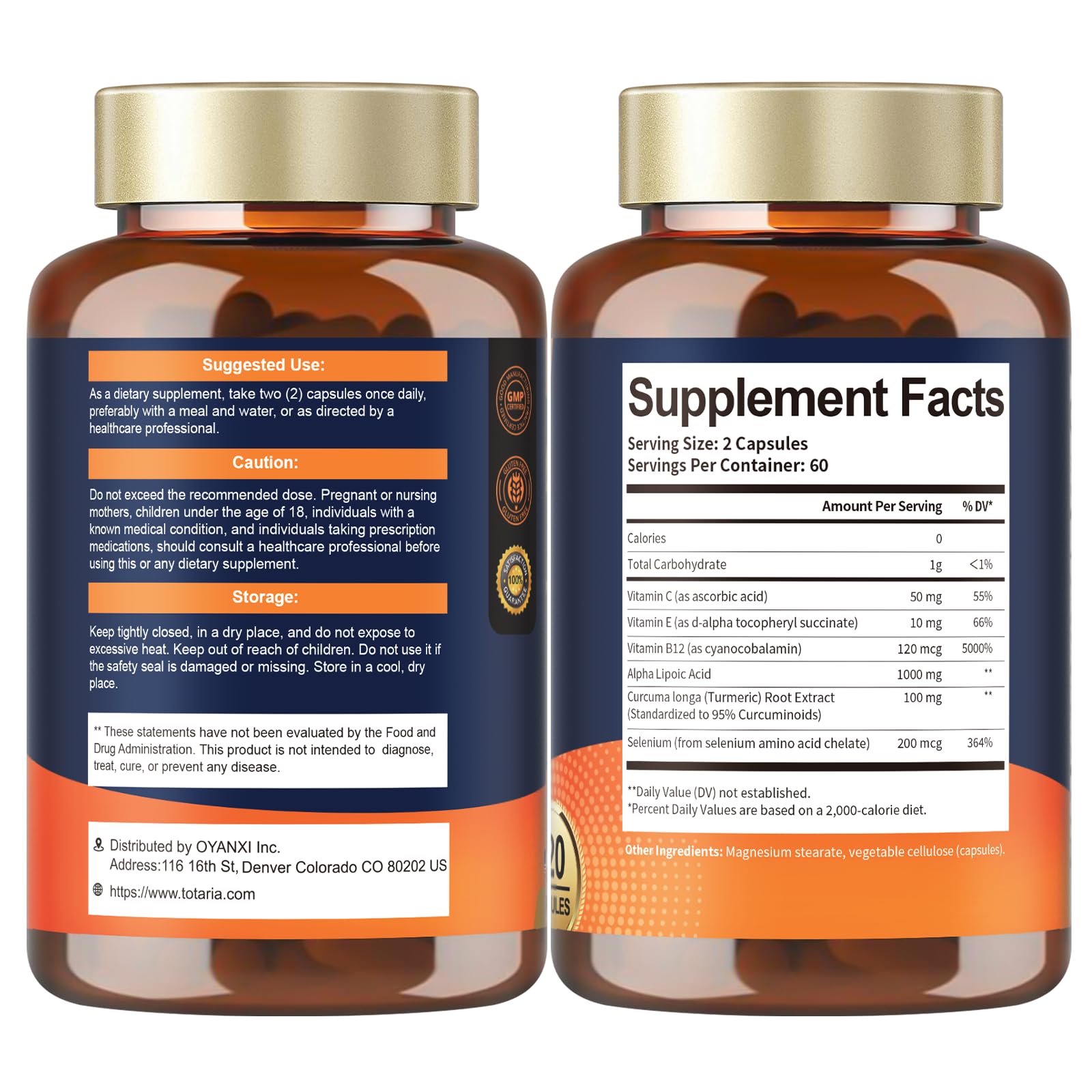 Non-GMO and gluten-free icons on product label