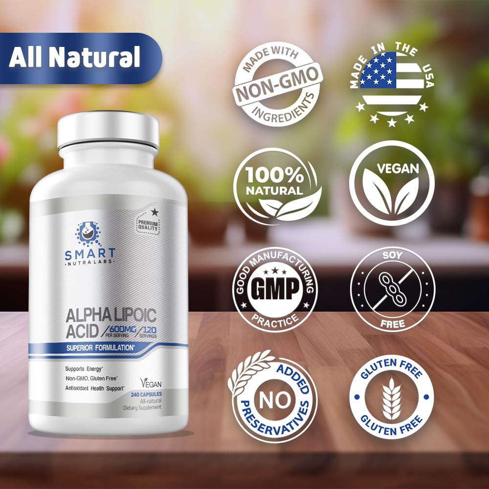 Gluten-free vegan Alpha Lipoic Acid packaging