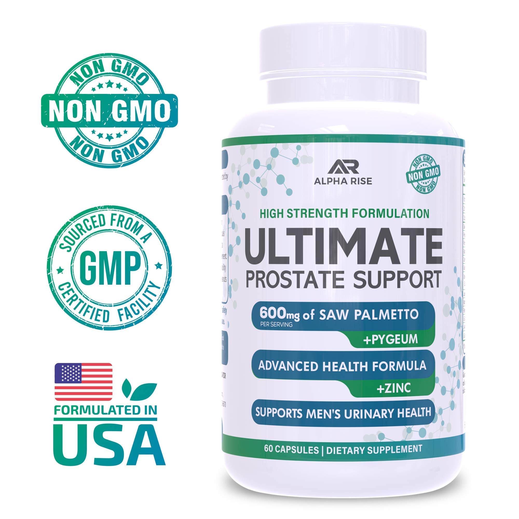 Alpha Rise prostate supplement bottle