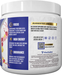 Alpha Supps Pre Workout powder dissolving in water with refreshing raspberry lemonade color.