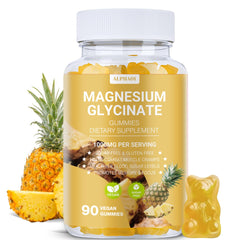 ALPHA01 Magnesium Glycinate Gummies bottle with pineapple flavor