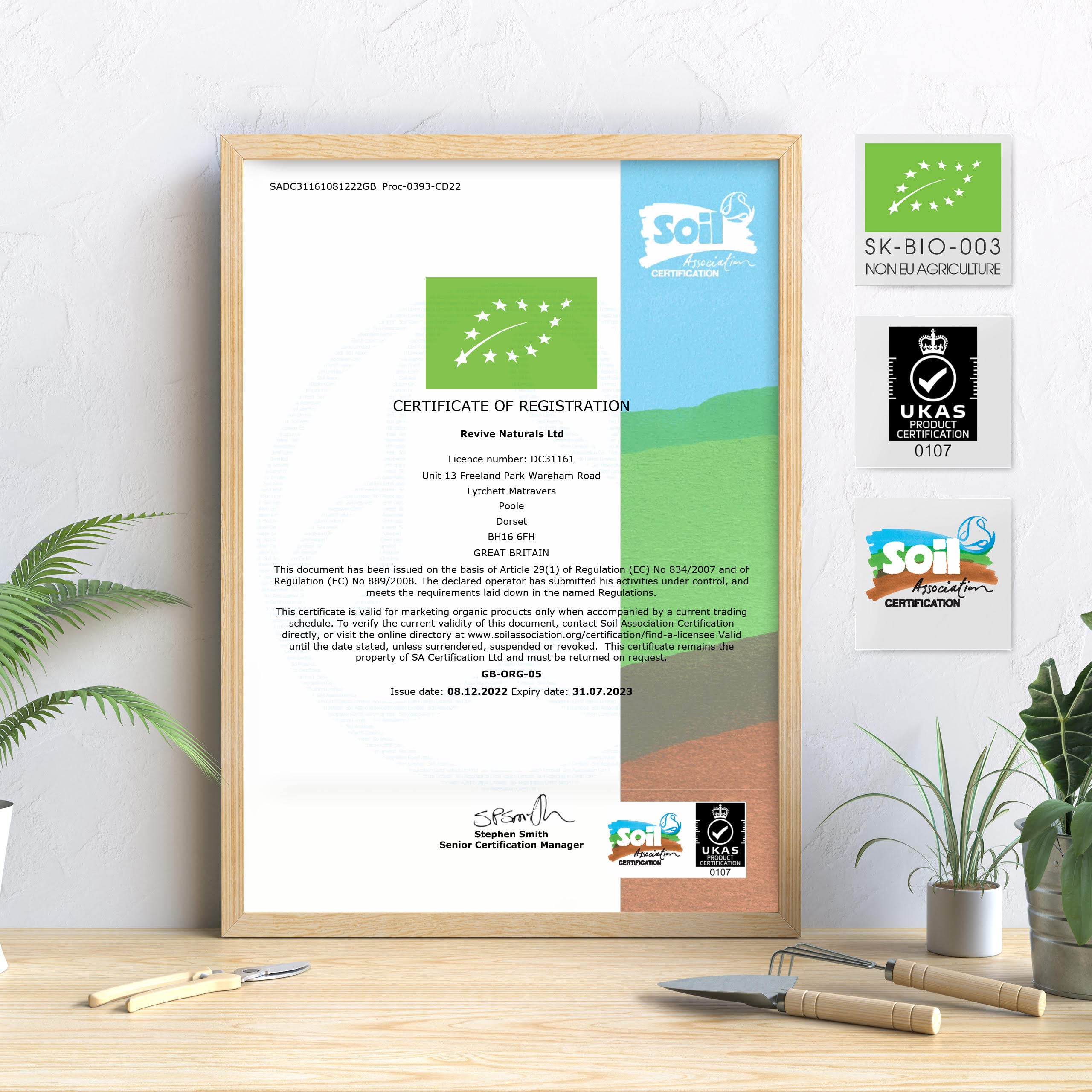 EU-sourced GMP certified and fair trade labeling