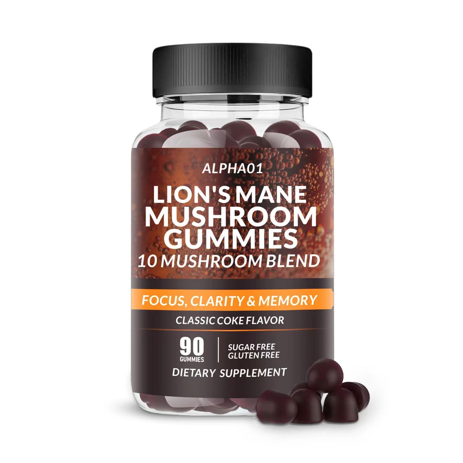 ALPHA01 Mushroom Gummies 10x Complex ingredients