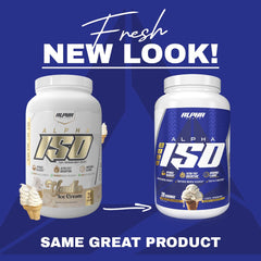 Alpha Supps ISO label back shows complete amino acid profile for recovery