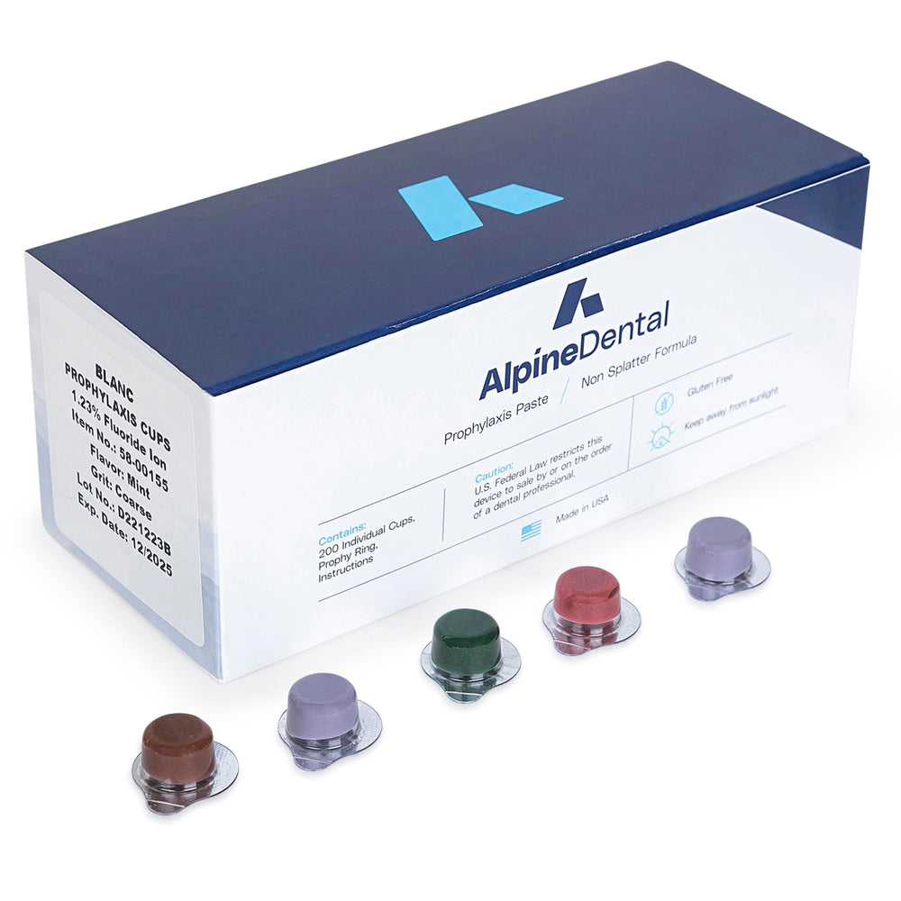 Alpine Blanc Tooth Polish Non-Splatter Formula – Assorted Flavors, Pack of 50 (Image 2)