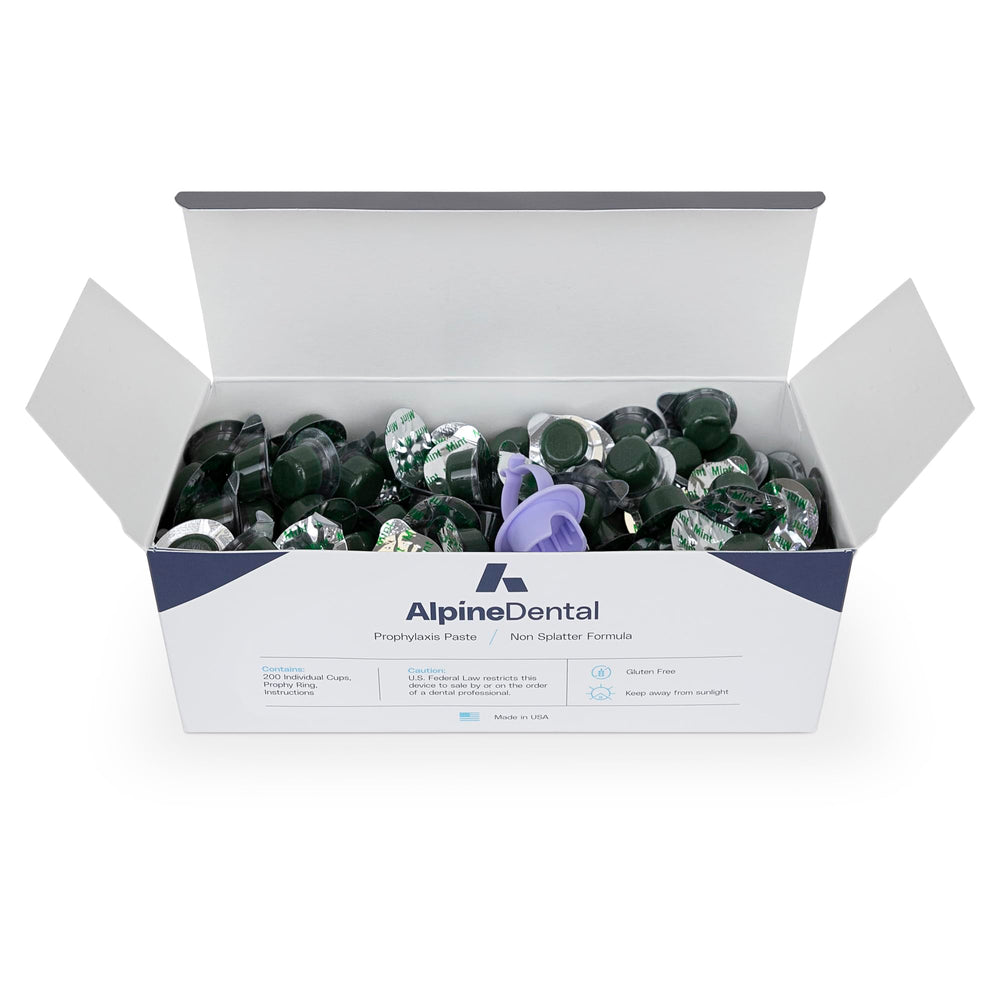 Alpine Dental Blanc Tooth Polish Non Splatter Formula with Coarse Grit - Mint - Image 1