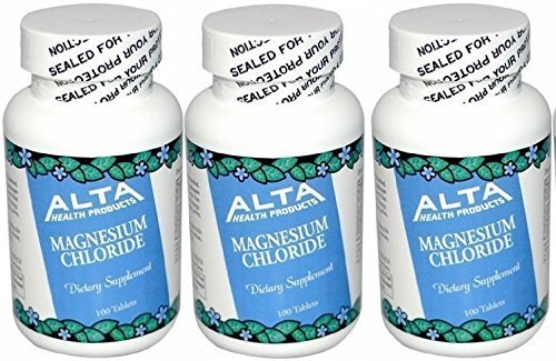 Alta Health Magnesium Chloride supplement bottle - 300 tablets