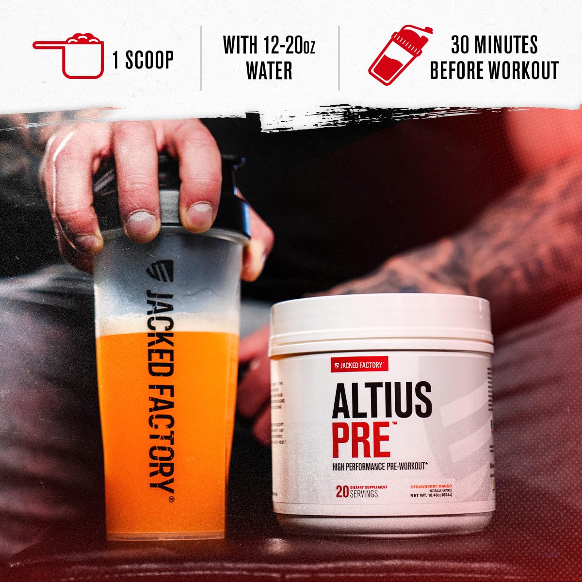 Close-up of key ingredients L-Citrulline and Creatine Monohydrate