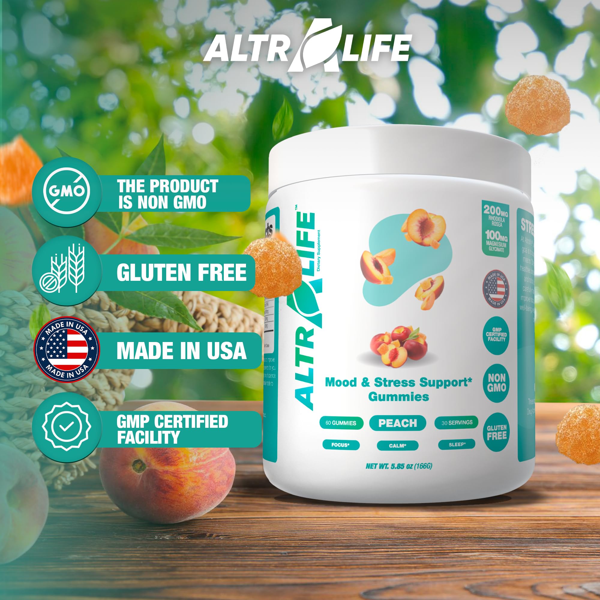 Vegan, gluten-free, non-GMO product icons