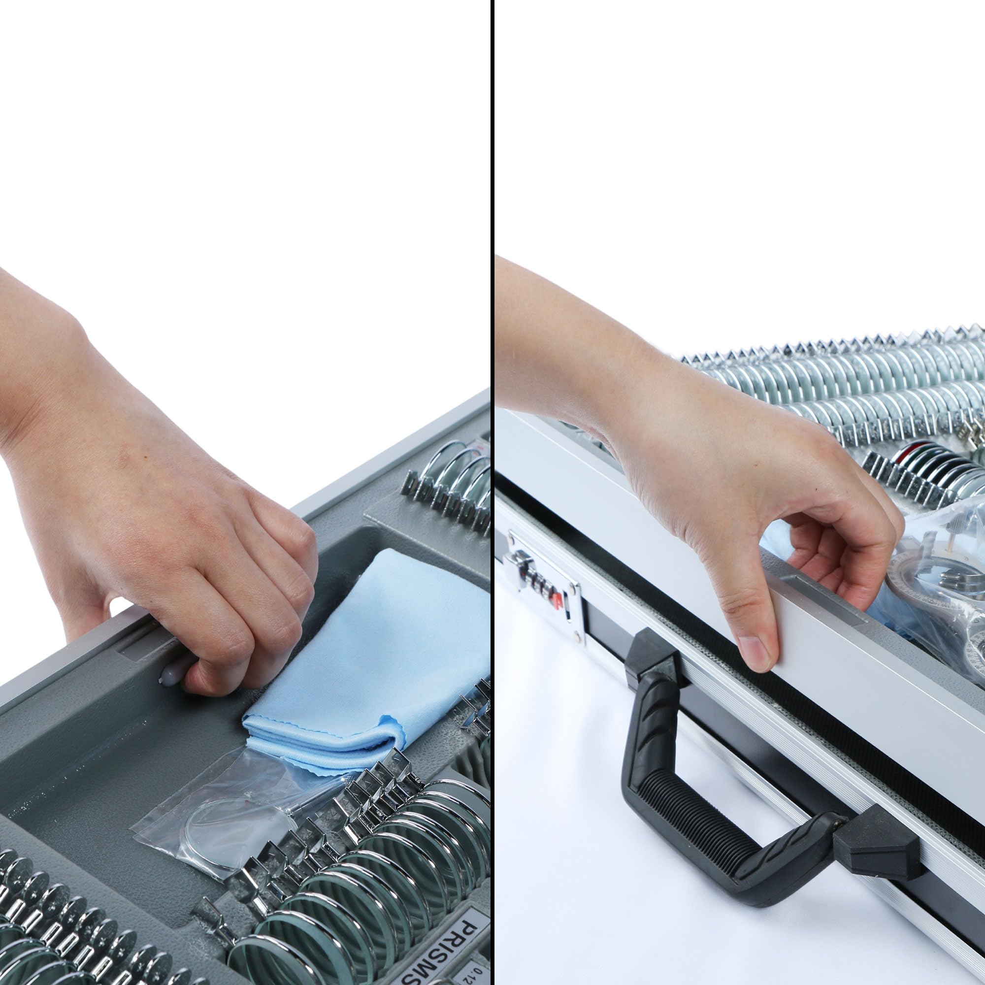 Premium aluminum travel case with combination lock