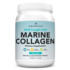 Amandean Marine Collagen Peptides Powder 500g front view