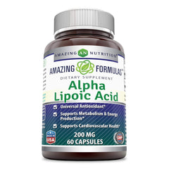 Bottle of Amazing Formulas Alpha Lipoic Acid 200mg