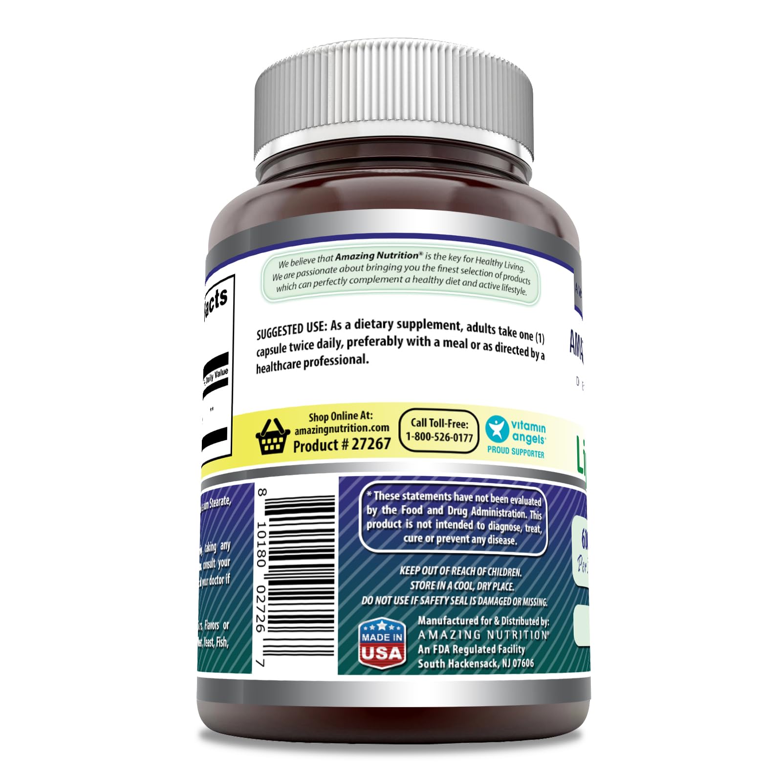Alpha Lipoic Acid capsules displayed beside bottle