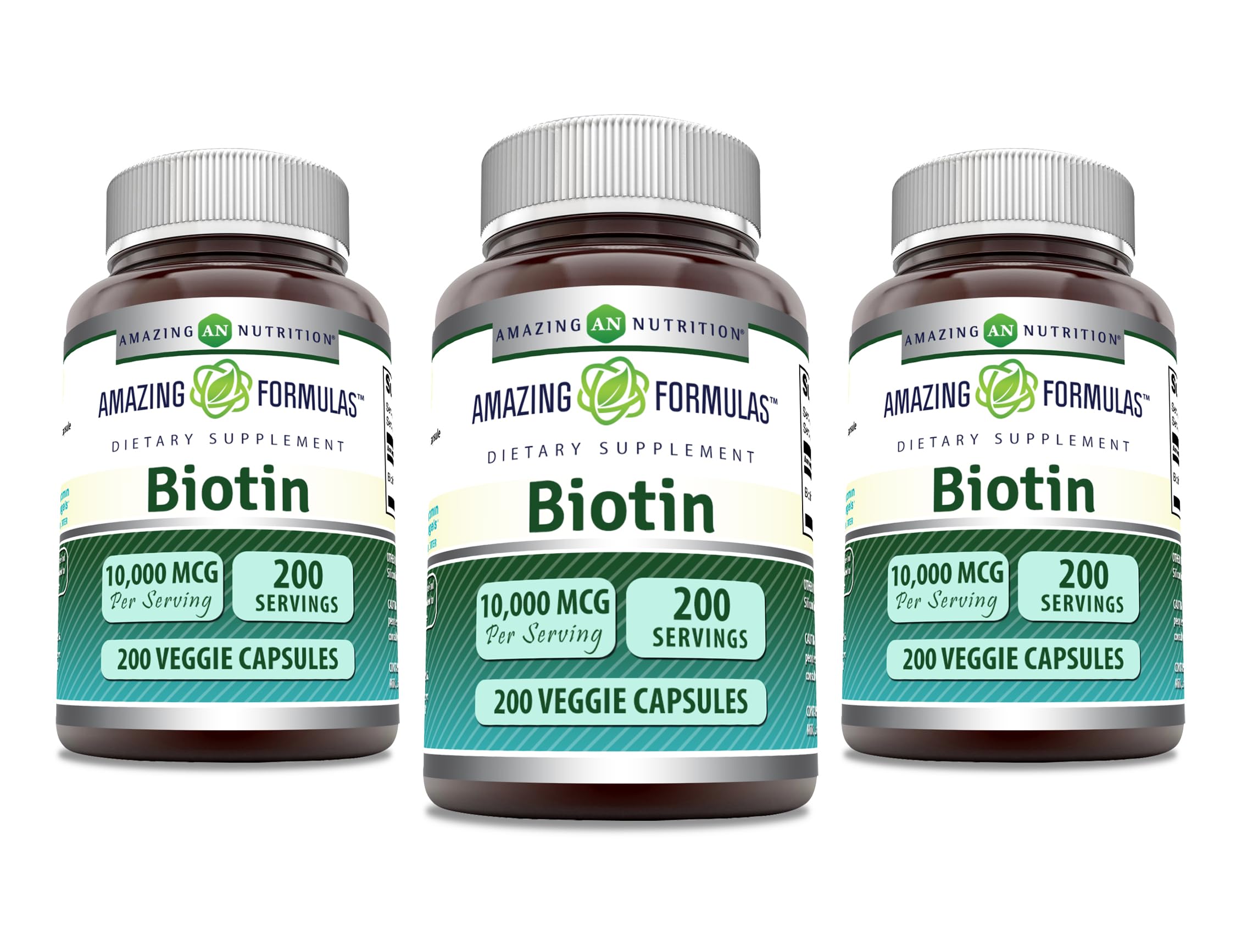 Amazing Formulas Biotin 10000 mcg Veggie Capsule bottle front