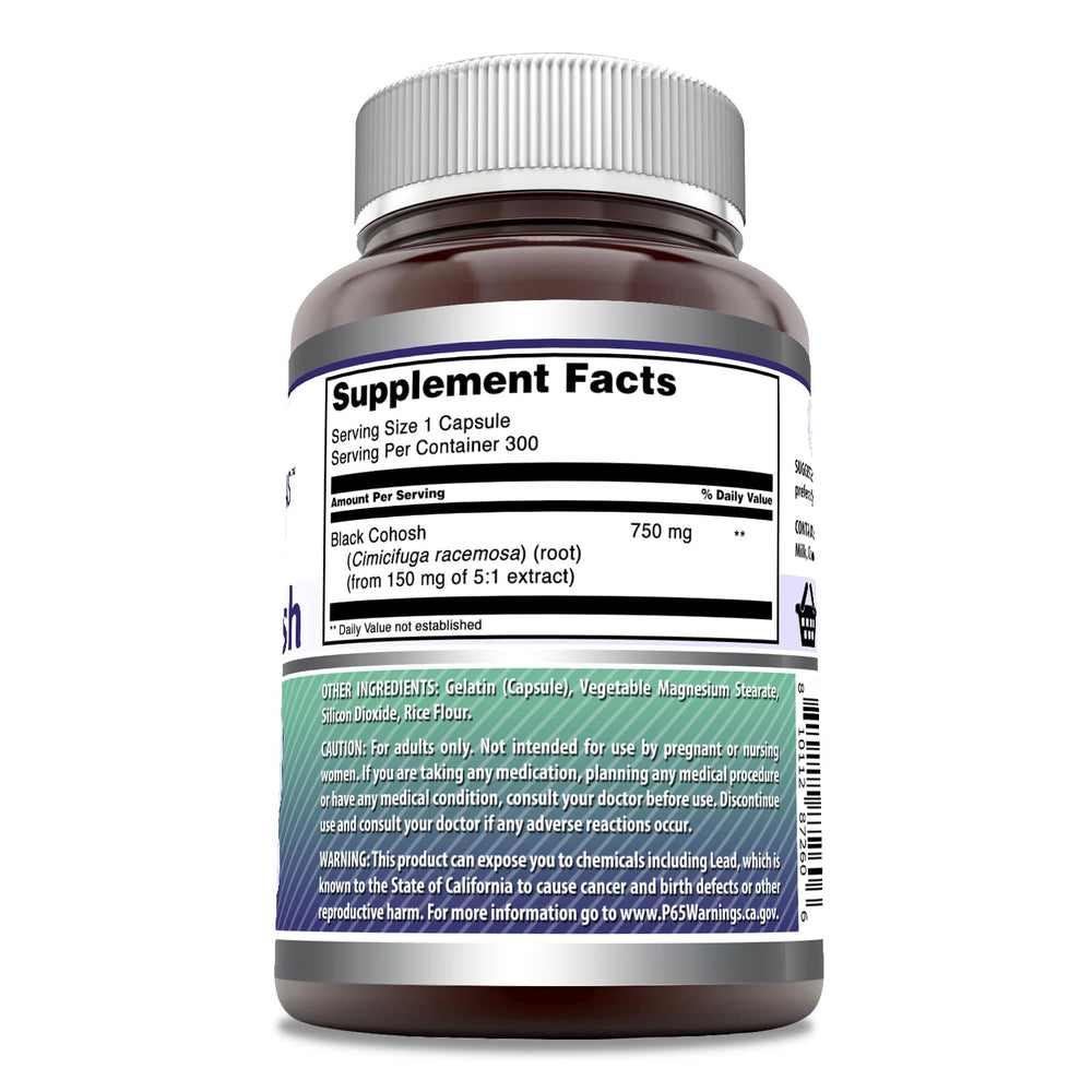 Label shows 750 mg per serving