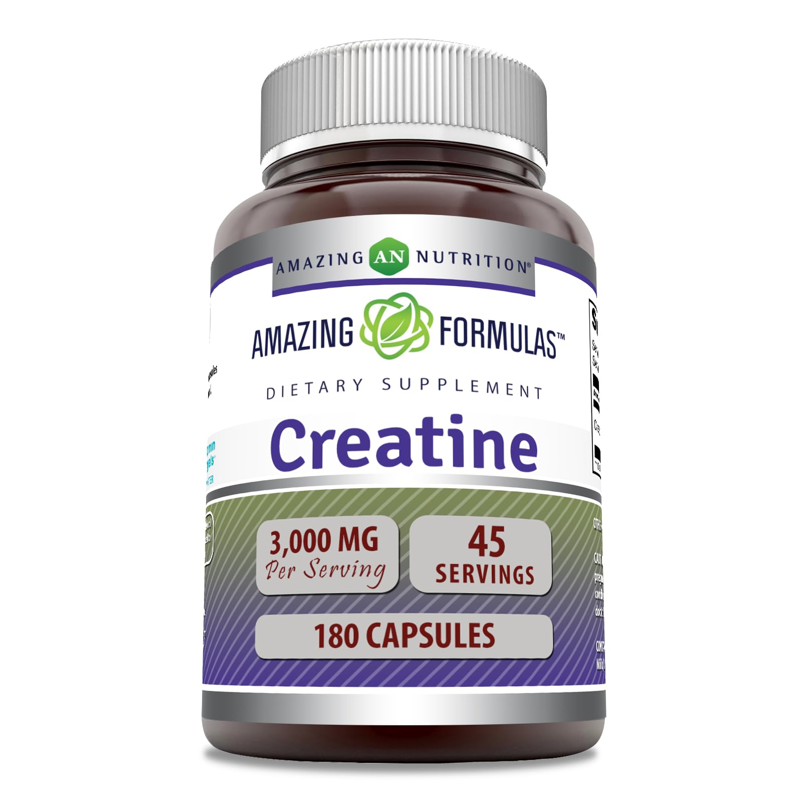 Product image: Amazing Formulas Creatine Monohydrate 3000 mg per serving capsules