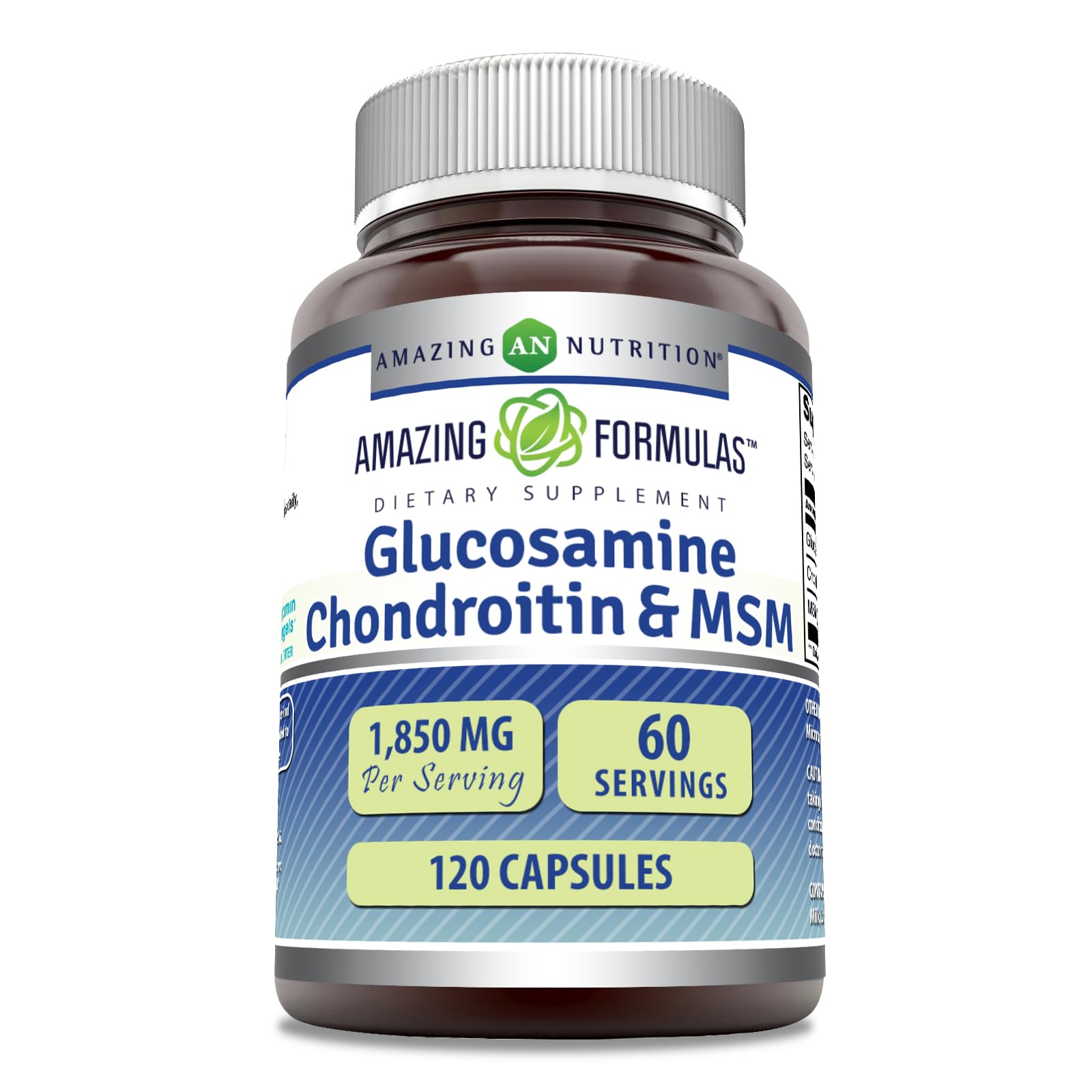 Amazing Formulas Glucosamine Chondroitin MSM 1850 mg capsules bottle