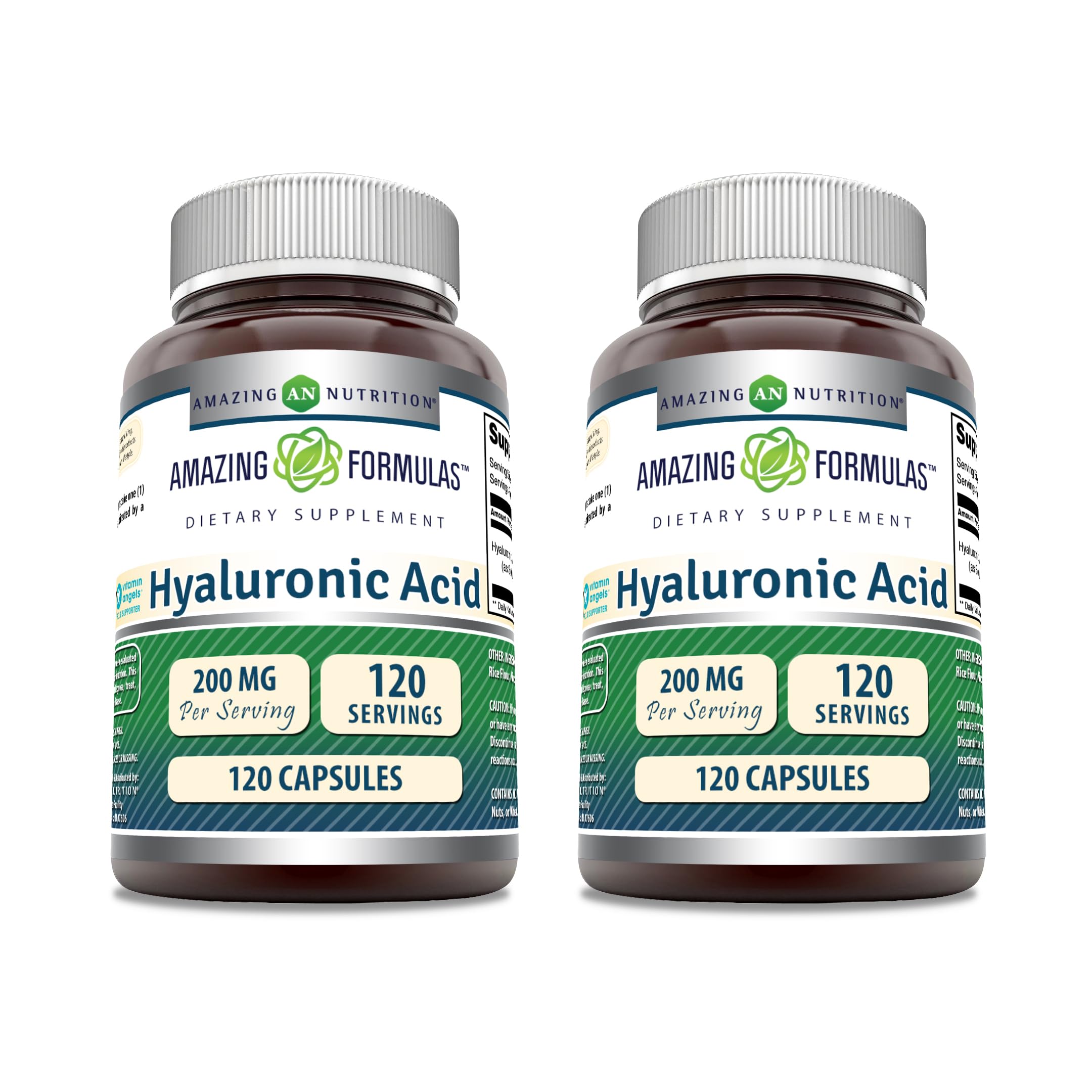 Amazing Formulas Hyaluronic Acid 200 mg capsules bottle front view