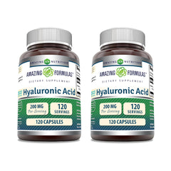 Amazing Formulas Hyaluronic Acid 200 mg capsules bottle front view