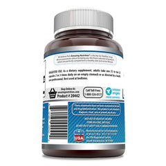 Serving size diagram showing 1 capsule per serving