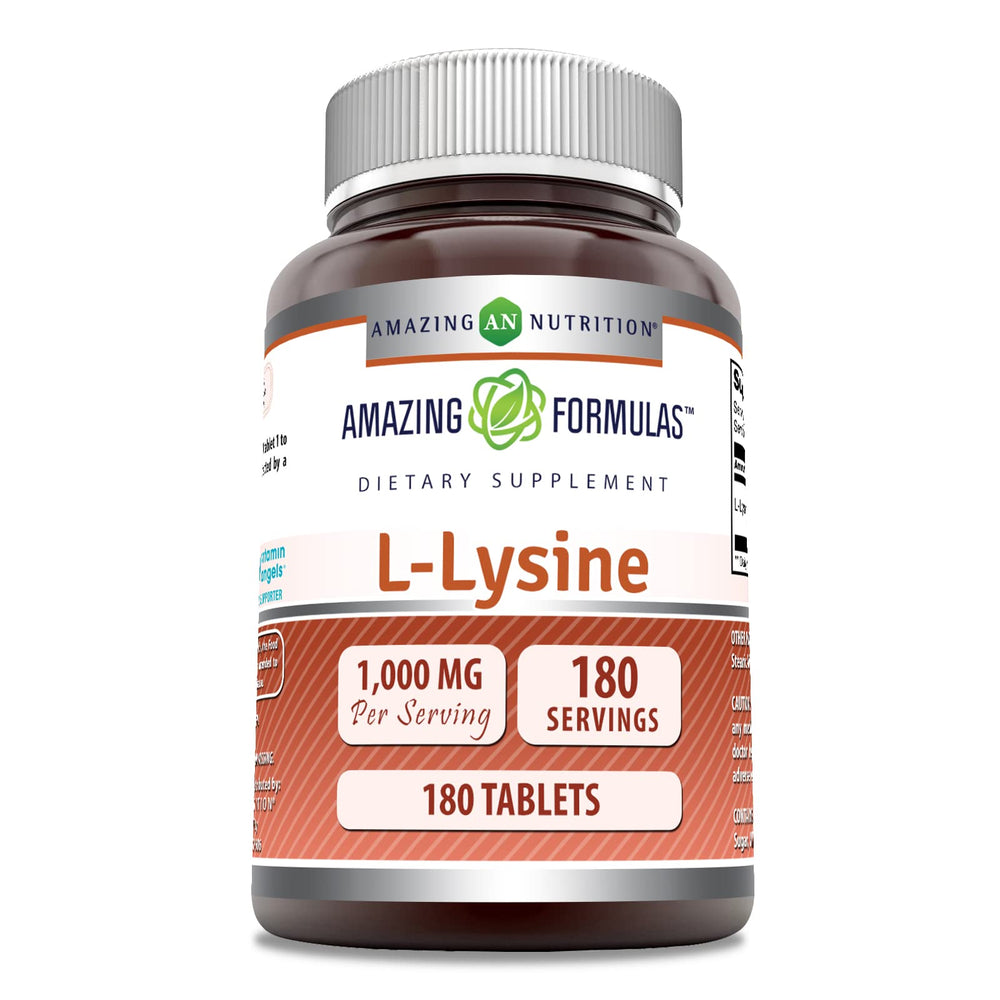 Amazing Formulas L-Lysine 1000 mg bottle