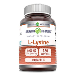 Amazing Formulas L-Lysine 1000 mg bottle