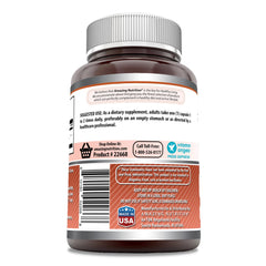L-Lysine 500 mg capsules close-up with bottle