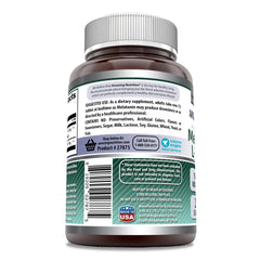 Front view of Amazing Formulas Melatonin Plus L-Theanine 10 mg 250-count bottle and packaging