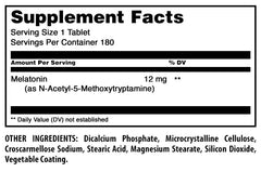 Side view of melatonin bottle with child-resistant cap