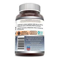 Back label with supplement facts for Amazing Formulas Selenium 200 mcg