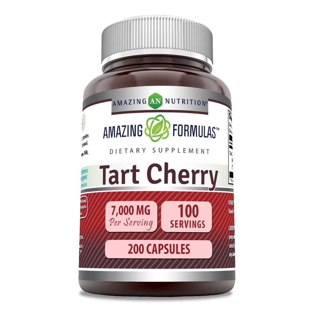 Bottle of Amazing Formulas Tart Cherry Extract 700 mg, 200-count