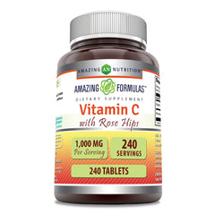 Amazing Formulas Vitamin C with Rose Hips 1000 mg bottle – front view