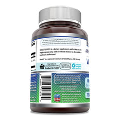 Close-up of Vitamin K2 MK7 capsule, 120 servings per bottle