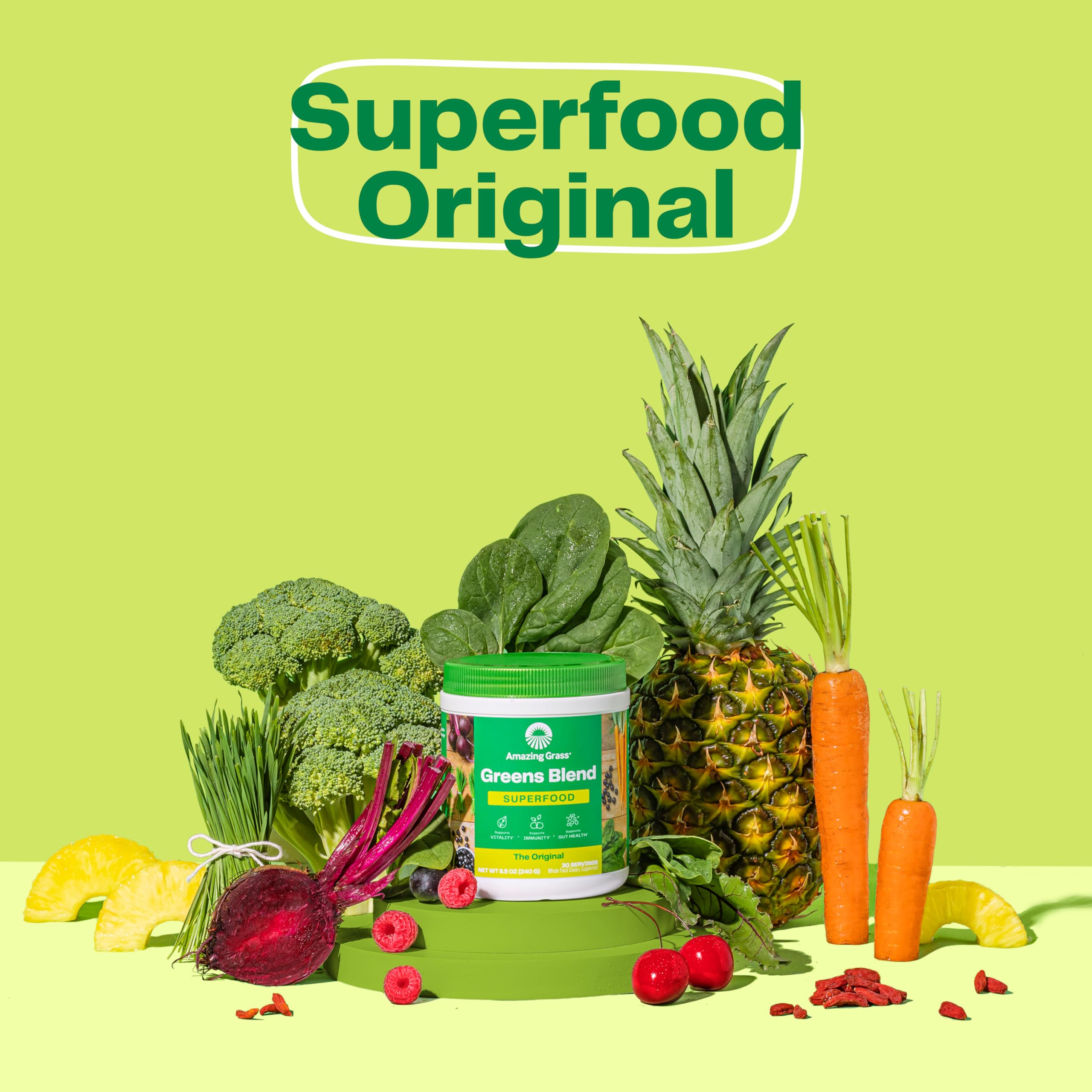 Organic spirulina illustration used in the blend