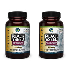 Bottle of Amazing Herbs Black Seed Oil Capsules