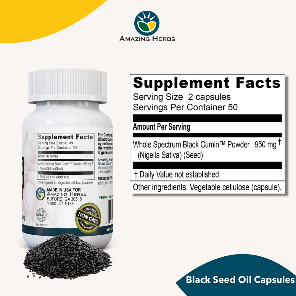 Digestive health benefits highlighted for black seed capsules