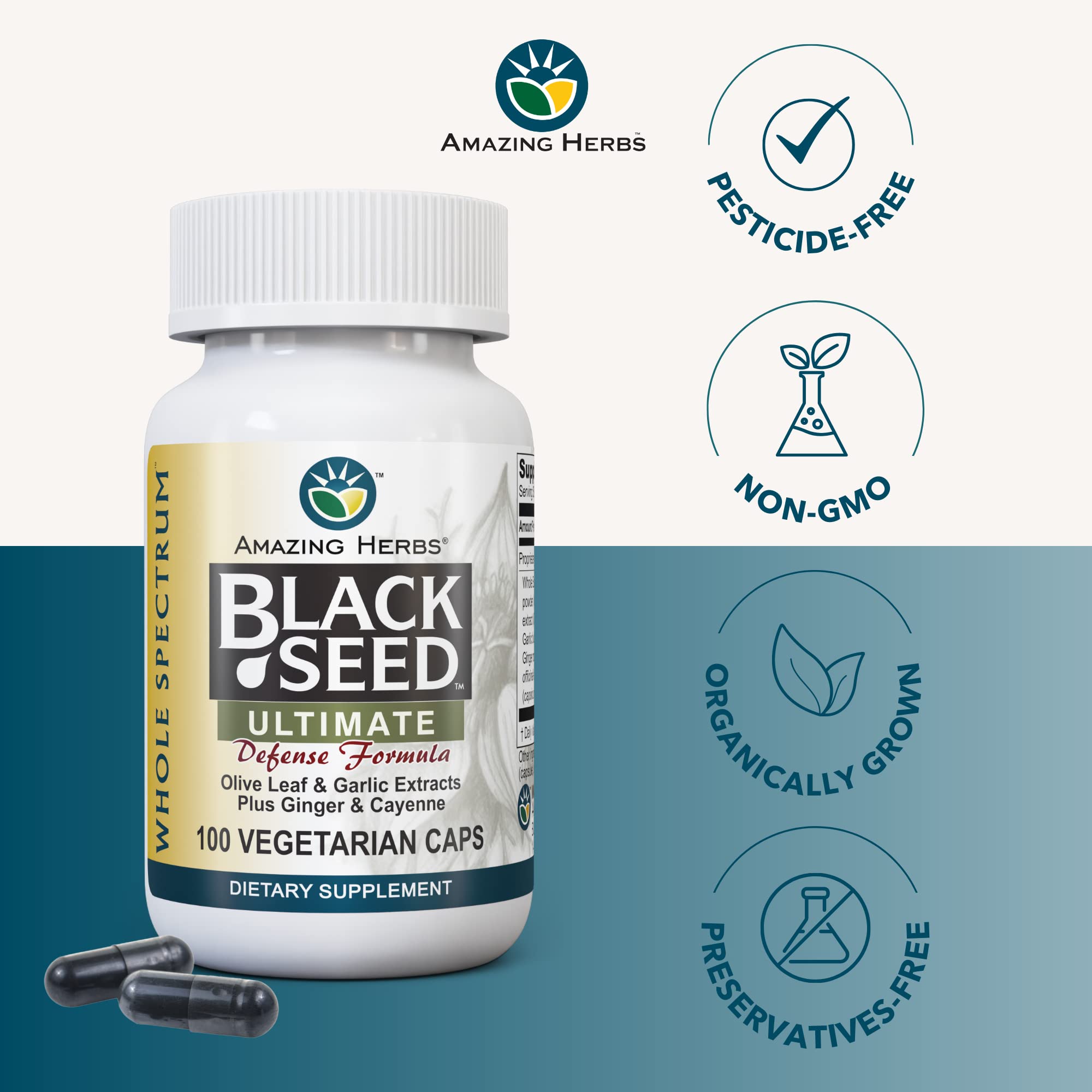 Digestive support and immune health with black seed blend