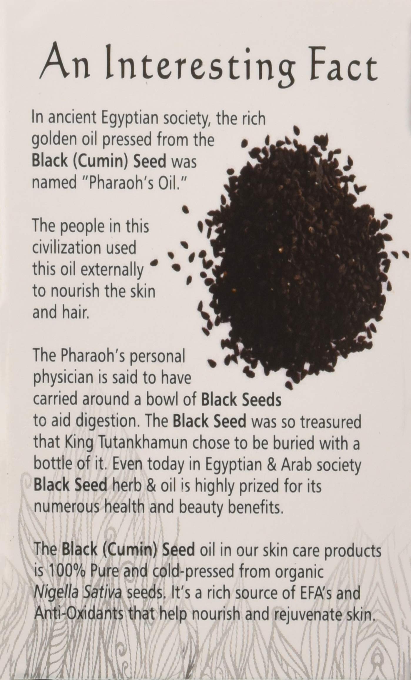 Close-up of ingredients: olive oil, coconut oil, palm oil, vegetable glycerin, black seed oil