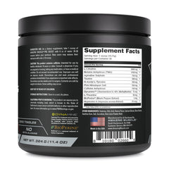 Label close-up showing Non-GMO, Gluten Free, Third-Party Tested