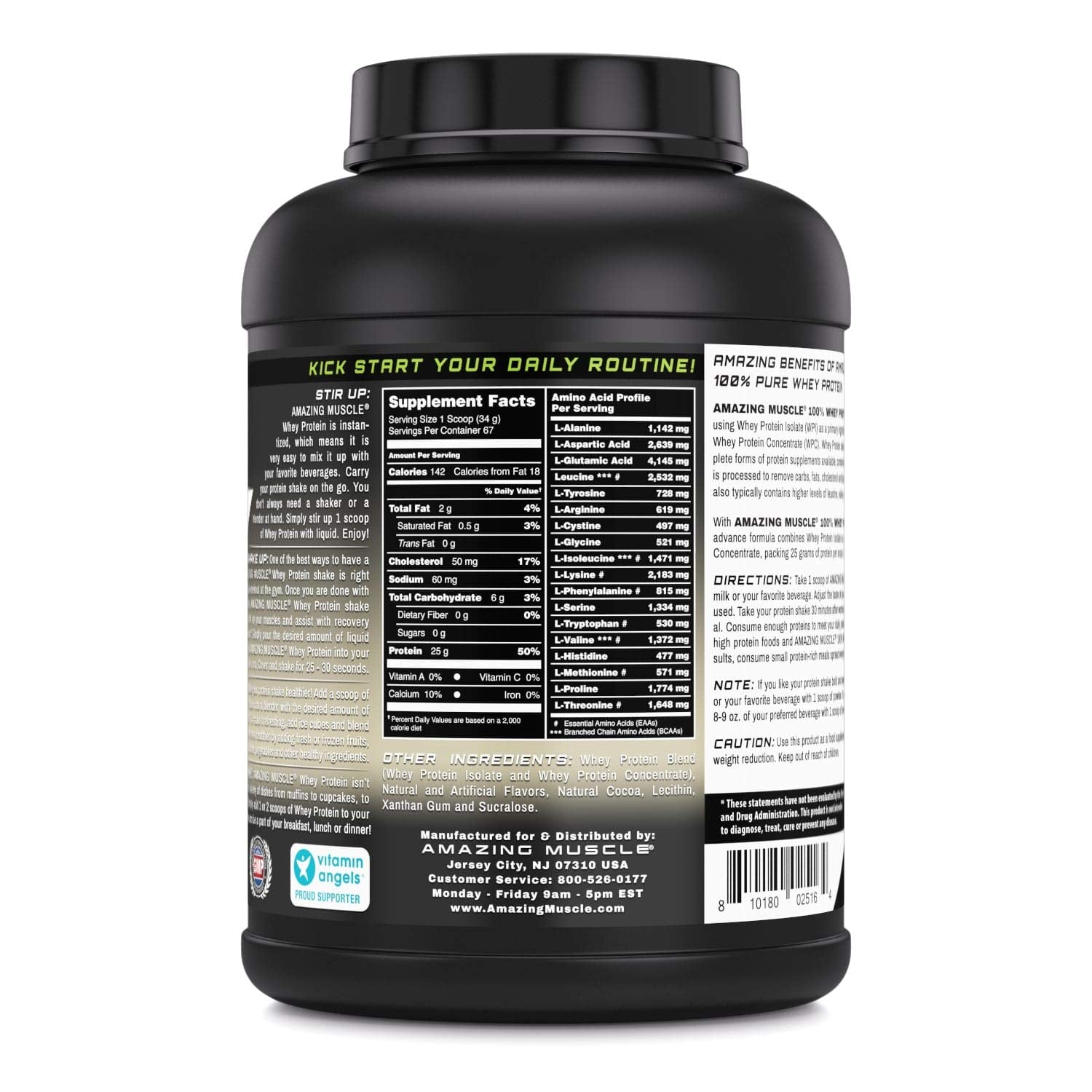 Amazing Nutrition Amazing Muscle whey protein isolate-concentrate blend close-up