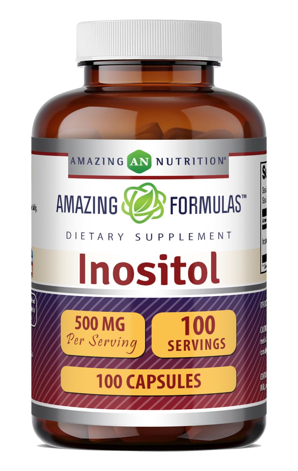 Amazing Nutrition front packaging showing bottle and purity badge