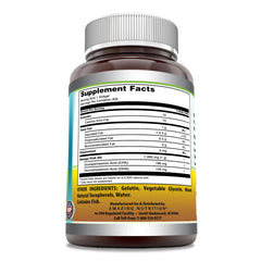 Close-up of fish oil softgels