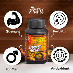 Amazon Andes Vegan Capsules packaging side view highlights sustainable, non-GMO wellness.