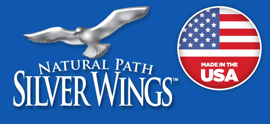 Amber glass packaging for Natural Path Silver Wings