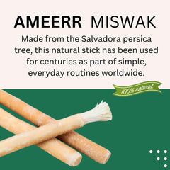 Plastic pen holder included with Ameerr Miswak box