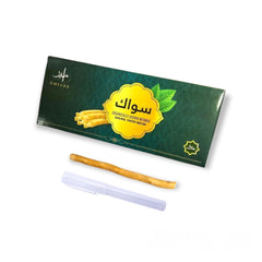 Ameerr Miswak Stick Organic natural toothbrush close-up showing Salvadora Persica twigs