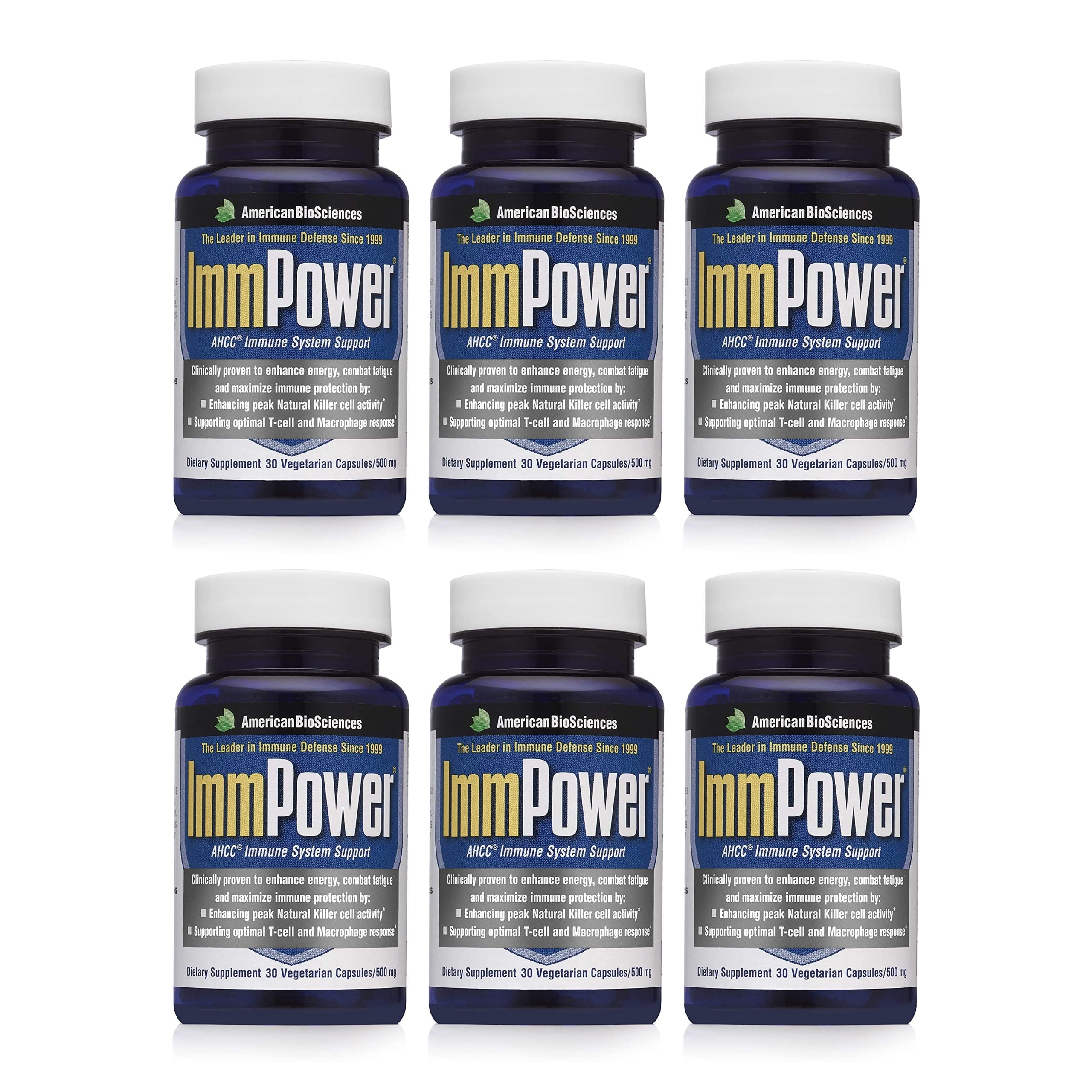 American Biosciences ImmPower AHCC 6-pack packaging